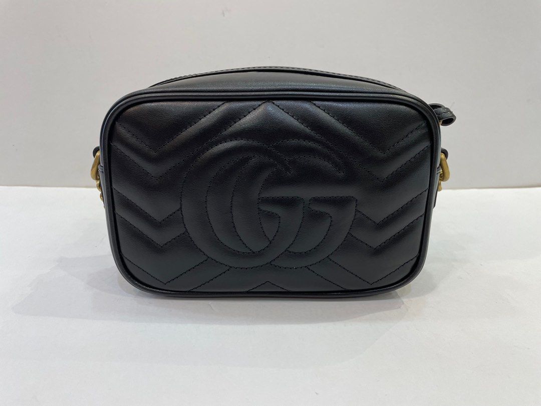 GUCCI GG MARMONT MATELASSE MINI BAG Luxury Bags Wallets on