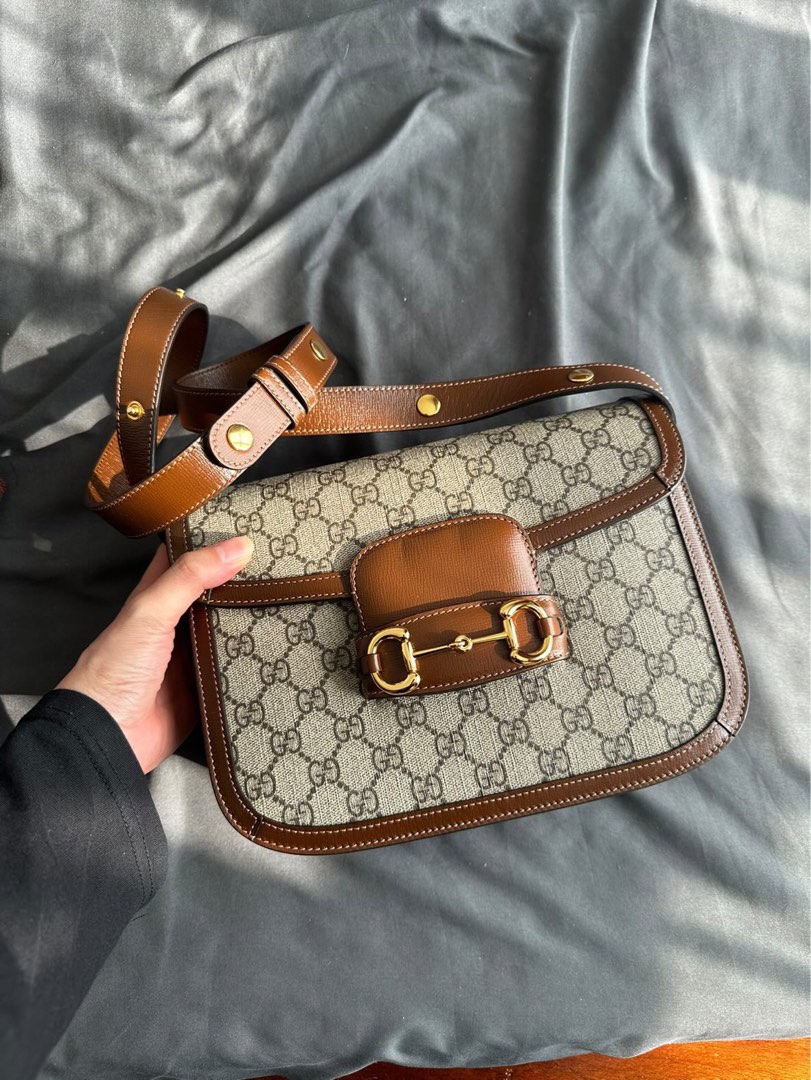 Gucci Horsebit 1955 small shoulder bag, Luxury, Bags & Wallets on Carousell