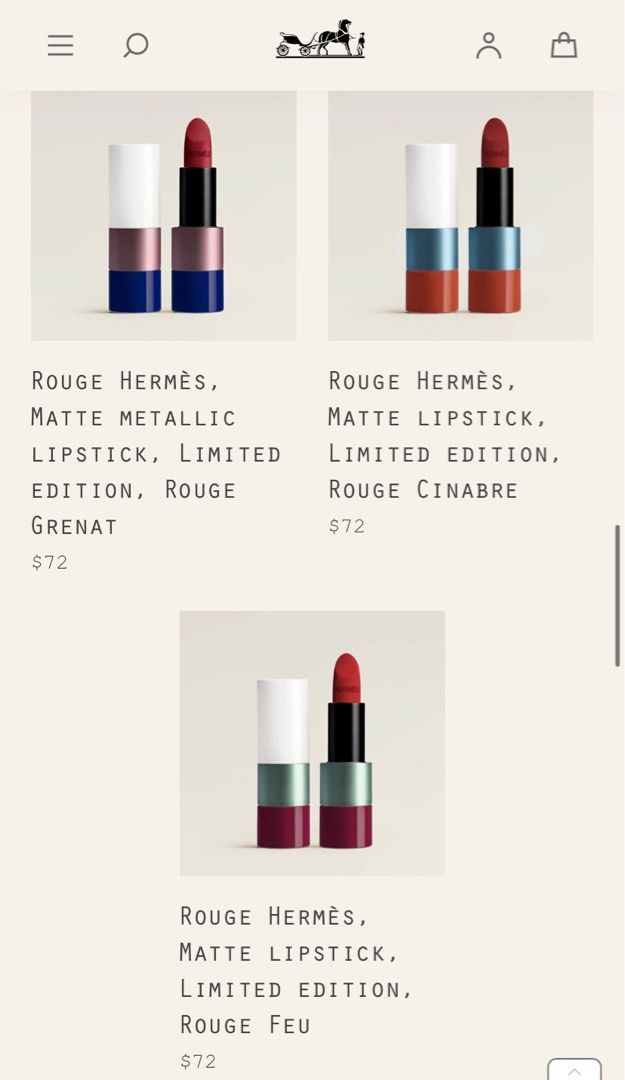 Rouge Hermès, Matte lipstick, Limited edition, Rouge Feu