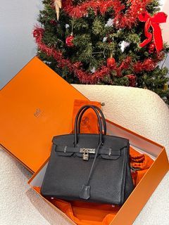 Hermes Birkin 30 Fjord Leather Ebene, Luxury, Bags & Wallets on Carousell