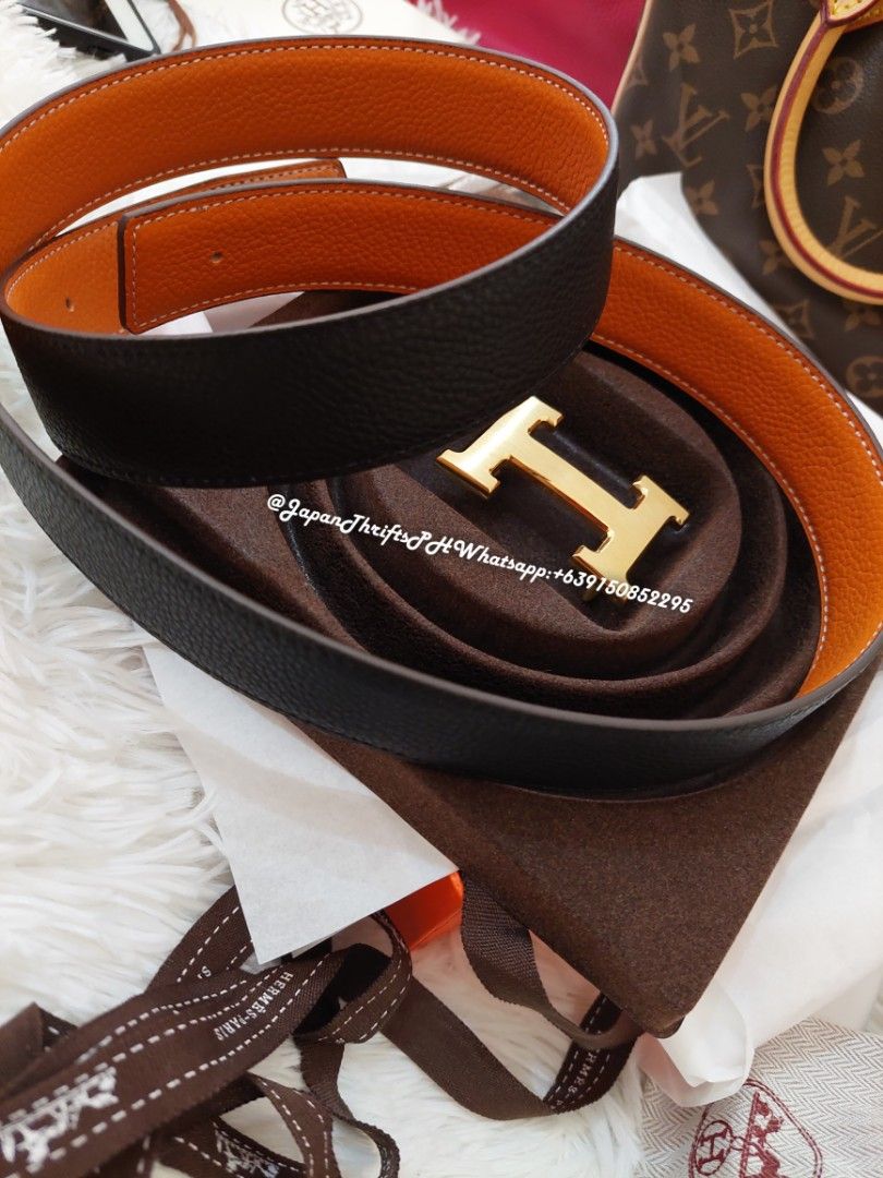 reversible hermes belt
