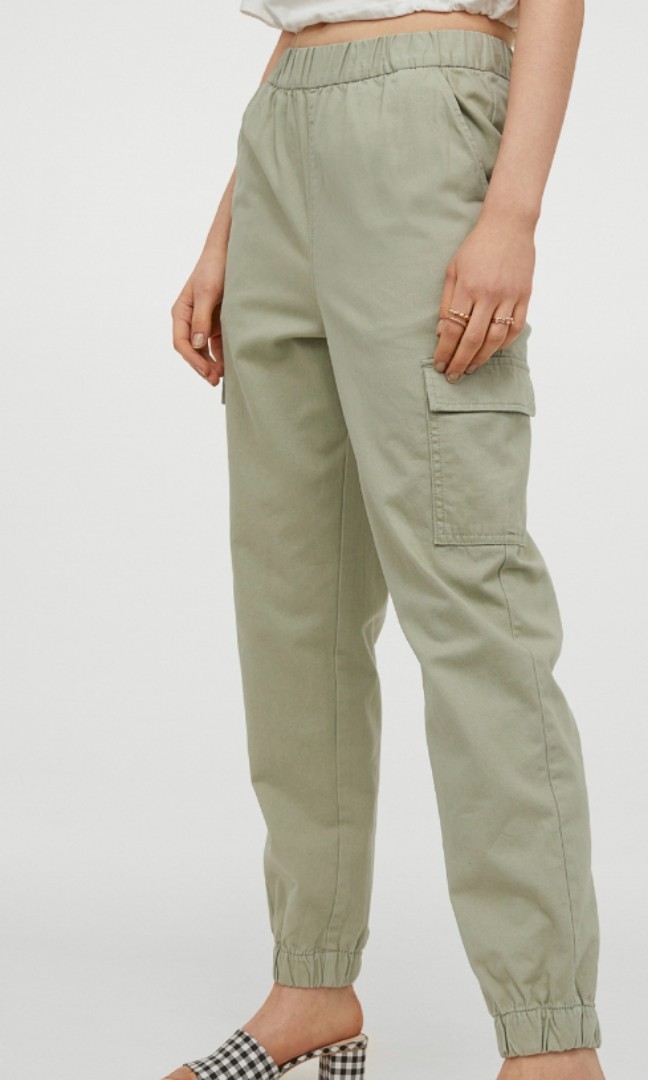 H&M Twill Cargo Trousers, Women's Fashion, Bottoms, Other Bottoms on  Carousell