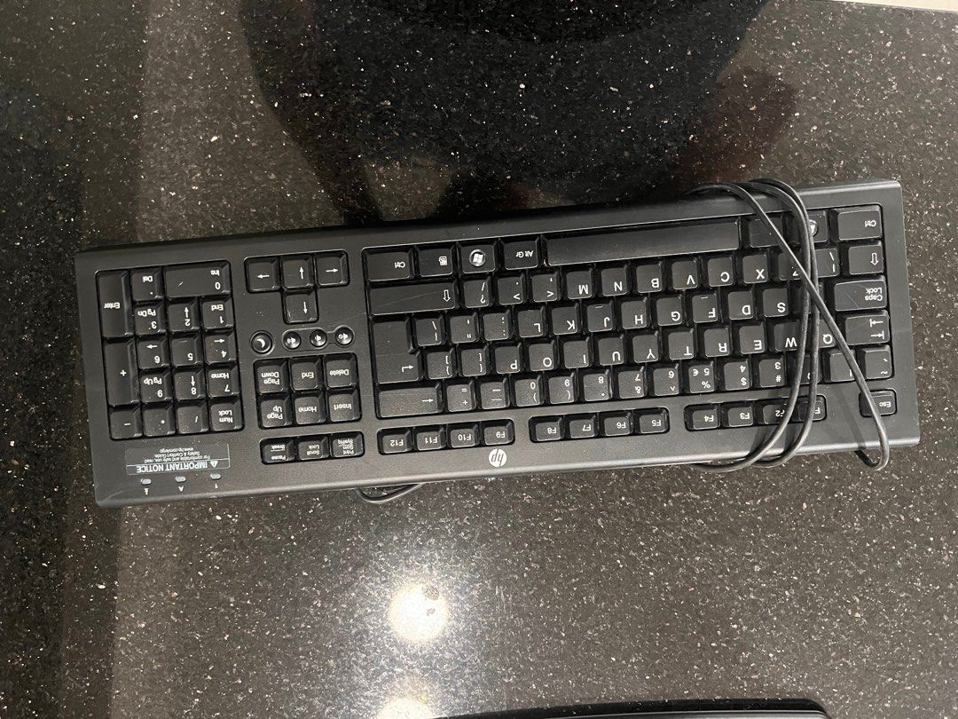 Hp Keybort HP keyboard, Computers & Tech, Parts & Accessories, Computer Keyboard ...