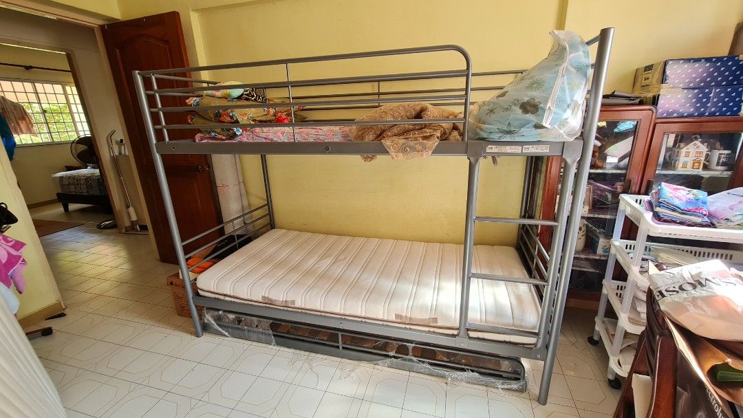 Ikea 3 Tier Bunk Bed, Furniture & Home Living, Furniture, Bed Frames