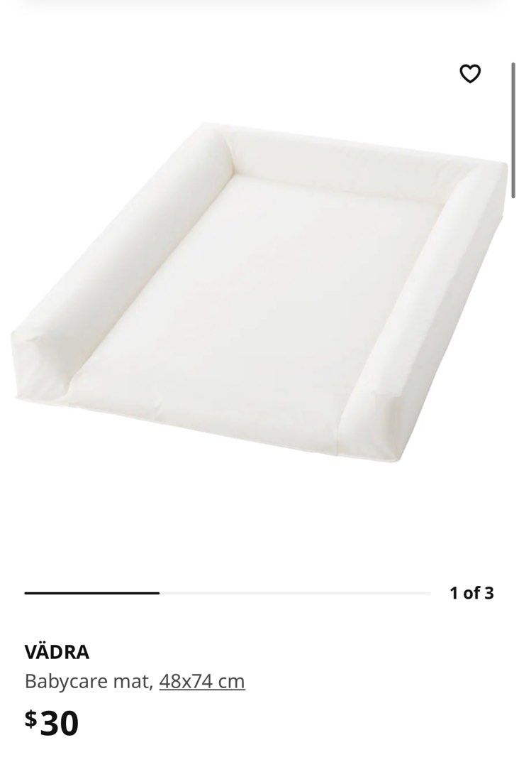 IKEA changing table/ bookshelf with mat & stor baskets, Babies & Kids