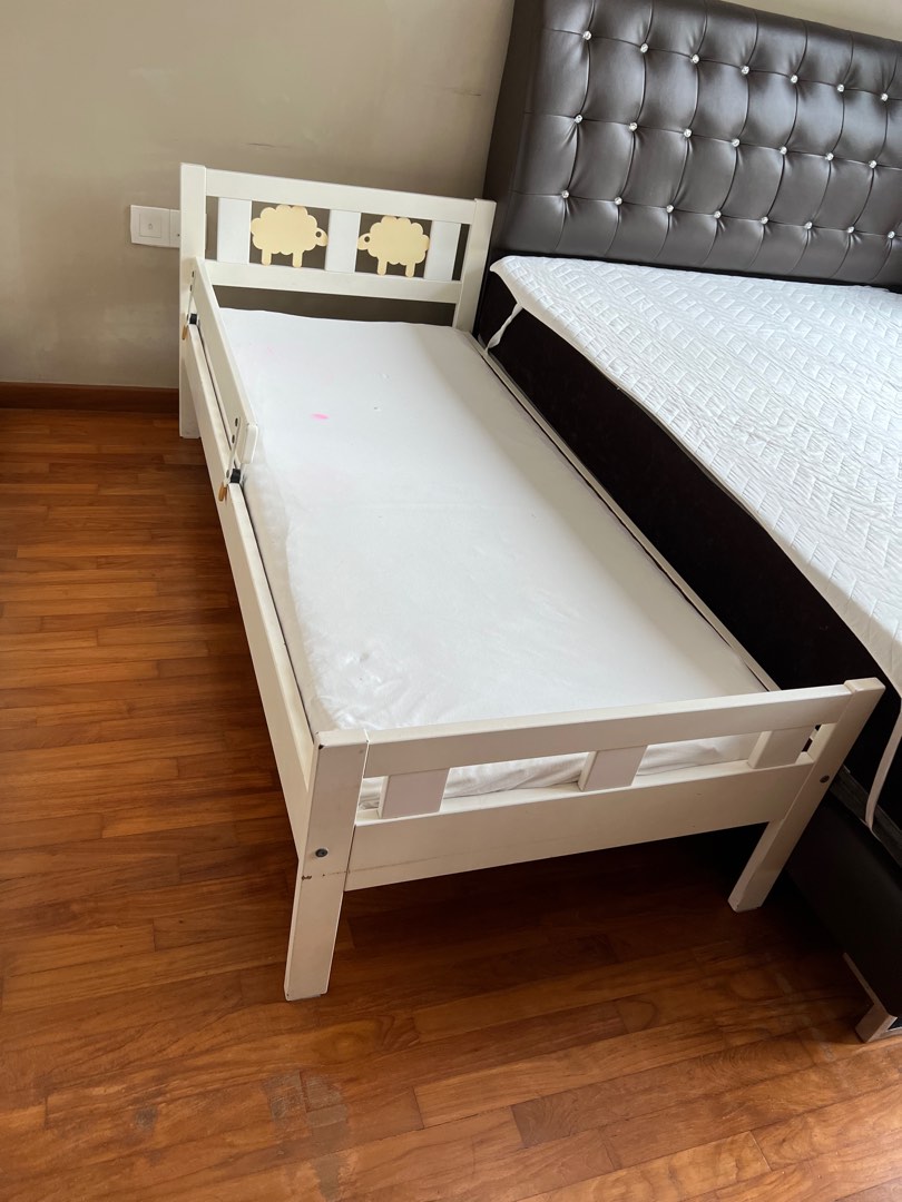IKEA child bed with mattress, Furniture & Home Living, Furniture, Bed