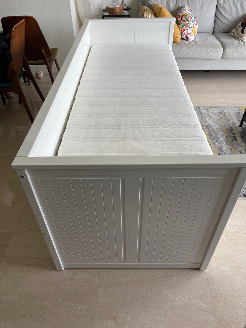 Ikea Hemnes Daybed with 2 Mattresses, Furniture & Home Living