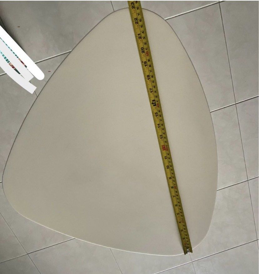 IKEA Triangular white table, Furniture & Home Living, Furniture, Tables ...