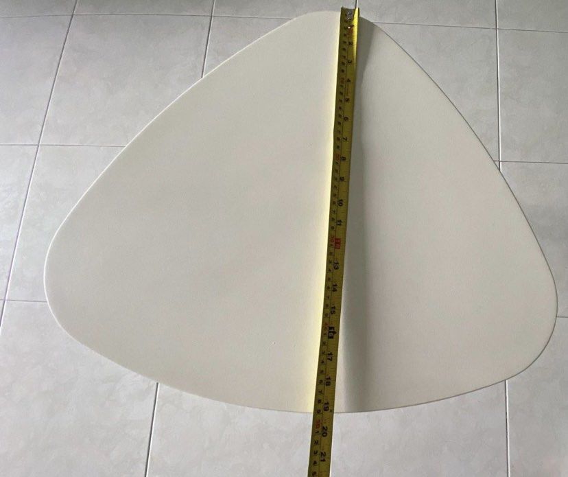 IKEA Triangular white table, Furniture & Home Living, Furniture, Tables ...