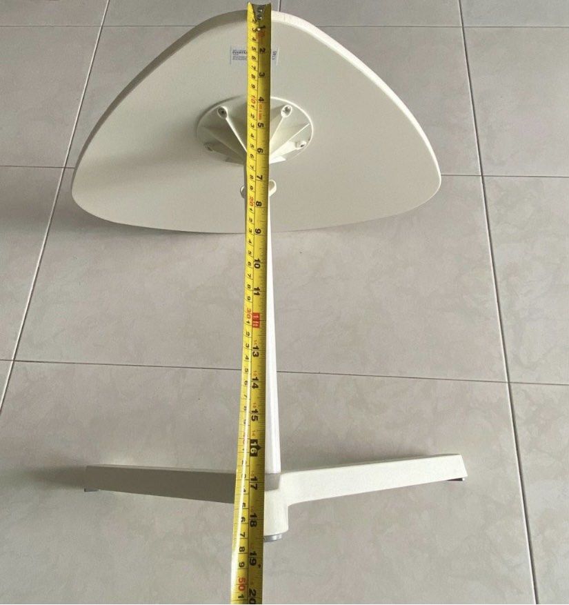 IKEA Triangular white table, Furniture & Home Living, Furniture, Tables ...