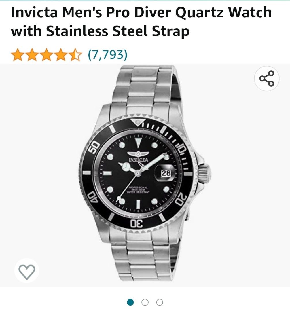 Invicta Pro Diver Quartz. fast deal Luxury Watches on Carousell