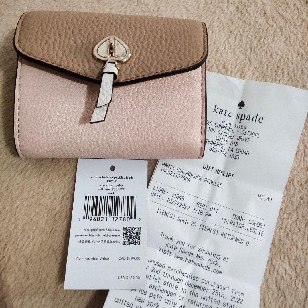 ♠️พร้อมส่ง กระเป๋าสตางค์ KATE SPADE - Marti small flap wallet