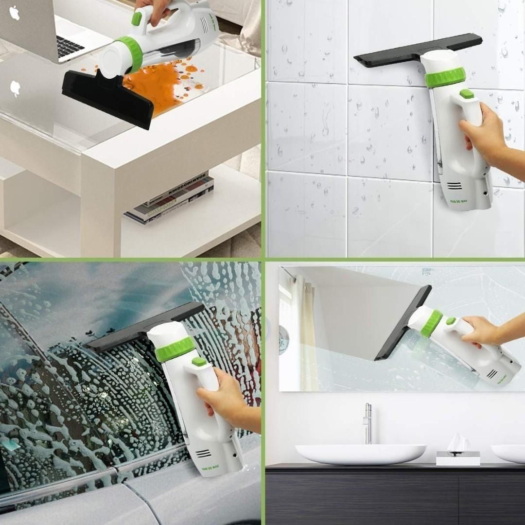 king do way Window Vacuum Cleaner Cordless Window Vac Kit for Window