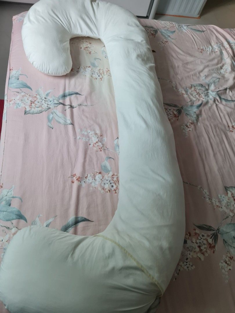 Leachco Snoogle Original Maternity/Pregnancy Total Body Pillow, Ivory