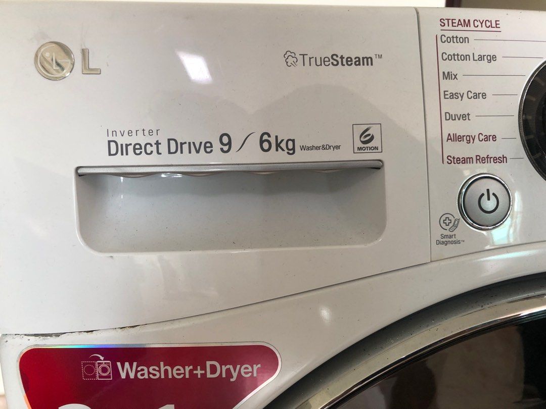 LG washing machine /dryer 9/6 kg, TV & Home Appliances, Washing