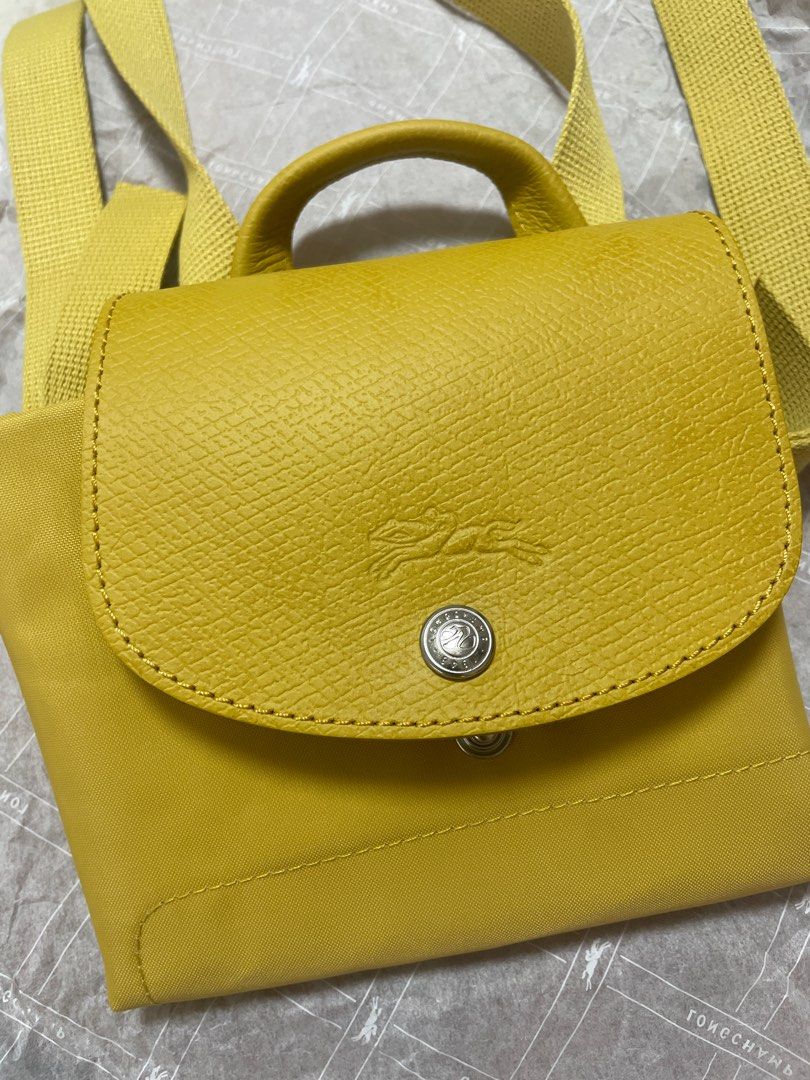 [BNIB] LONGCHAMP LE PLIAGE BACKPACK [GREEN/YELLOW], Women's Fashion