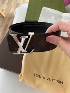 Louis Vuitton Amarante Monogram Vernis Fleur Buckle Belt 90CM