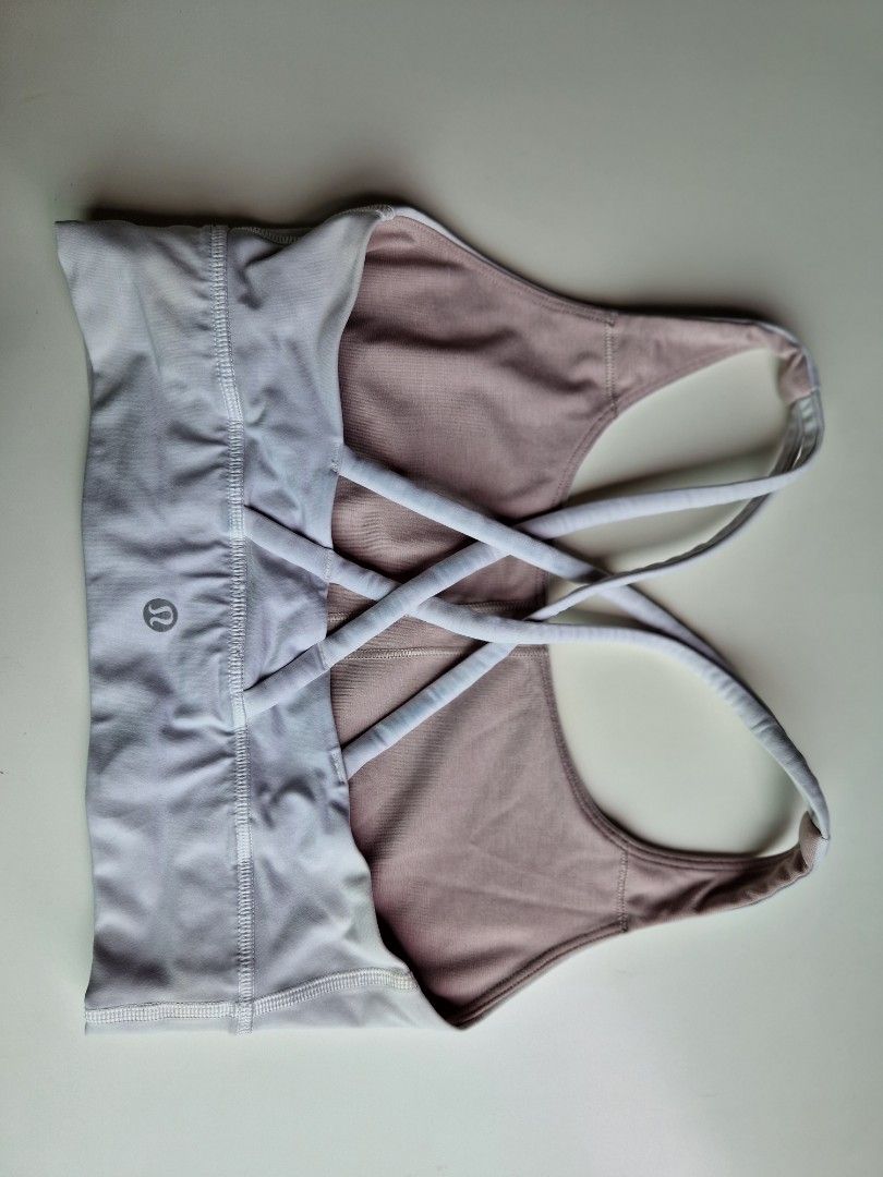 Lululemon white energy bra size 6