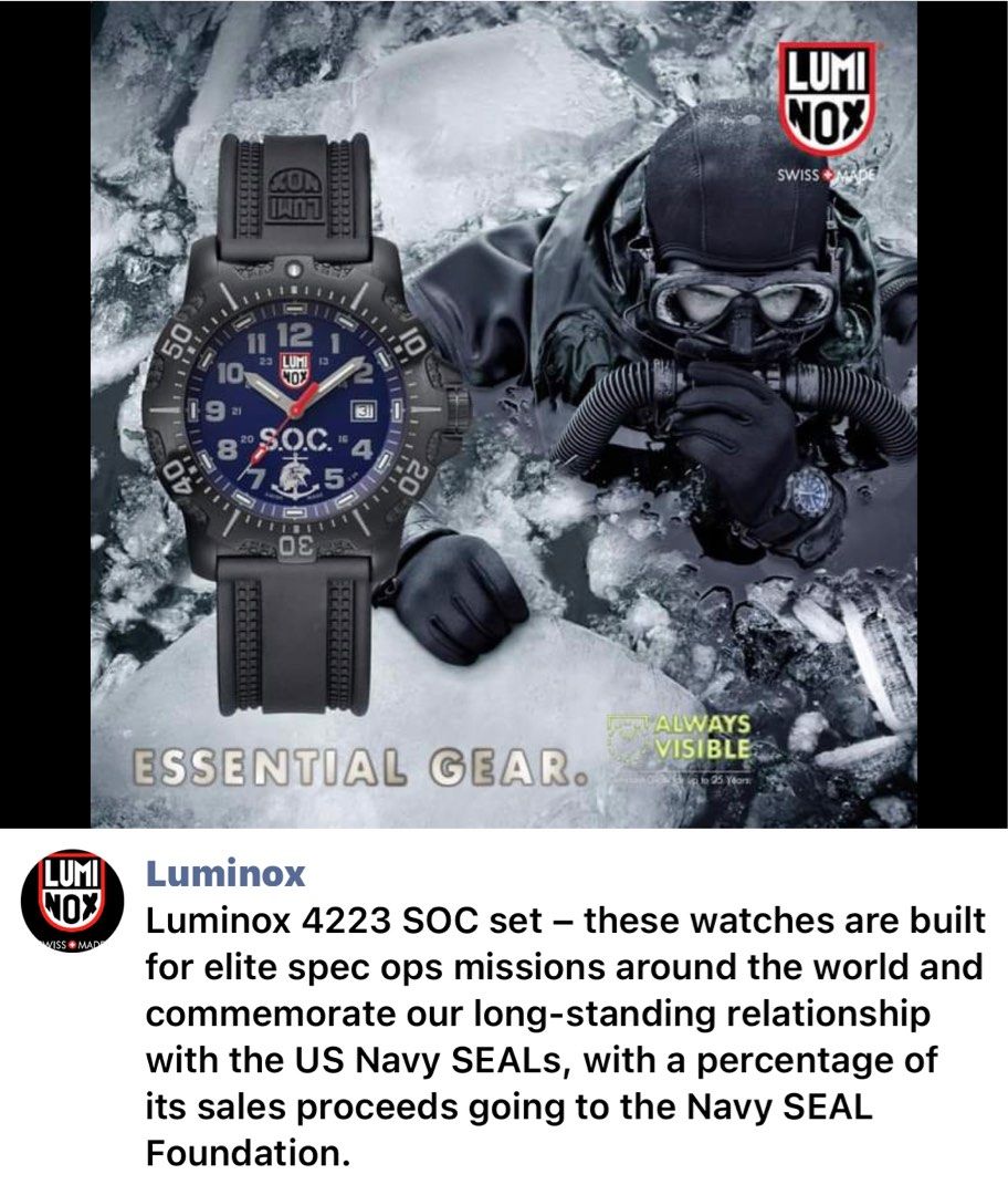 Luminox SOC “SPEC OPS CHALLENGE 4223 limited edition -Retail price Rm3495⛳️