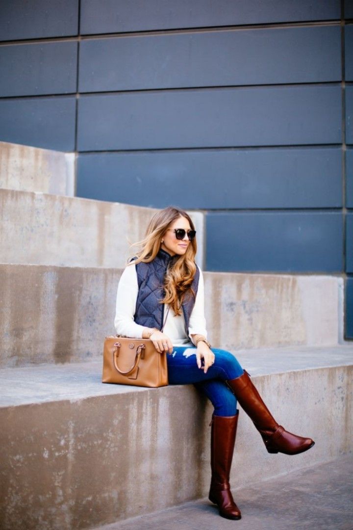 MASSIMO DUTTI leather boots brown.knee high Women s Fashion