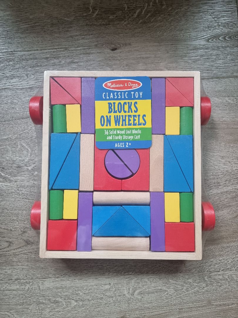 Melissa and doug unit blocks hot sale on wheels
