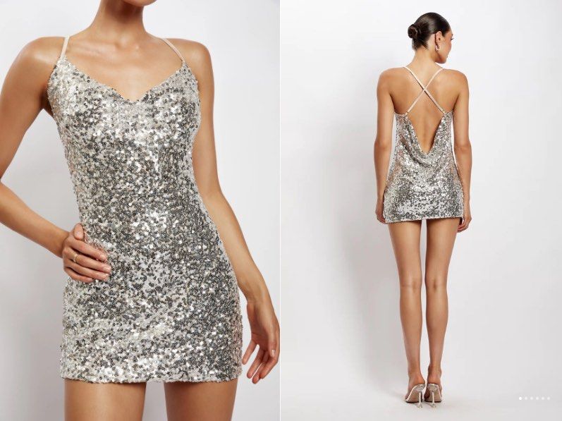 meshki glitter dress