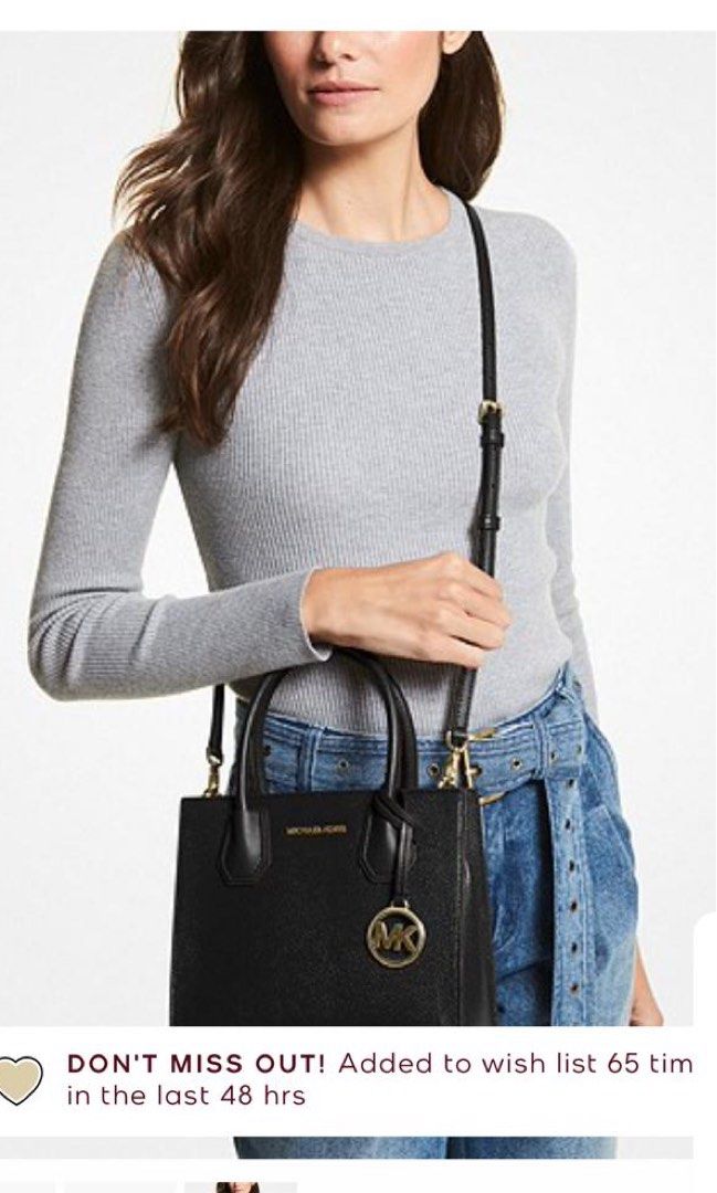 MK Mercer Medium Pebbled Leather Crossbody Bag Women s Fashion