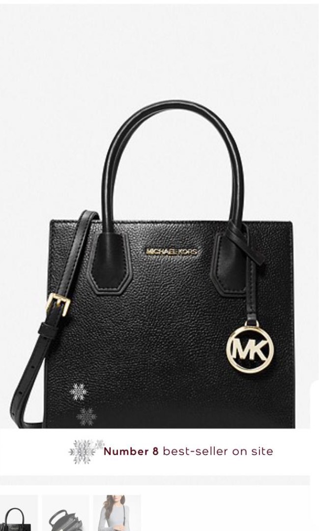 MK Mercer Medium Pebbled Leather Crossbody Bag Women s Fashion