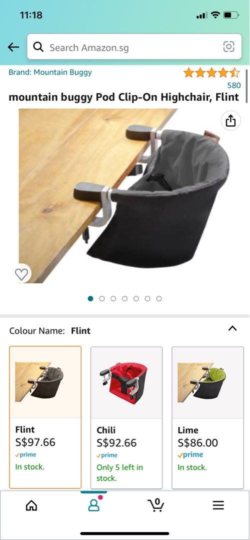 Mountain buggy pod portable travel clip on high chair Babies