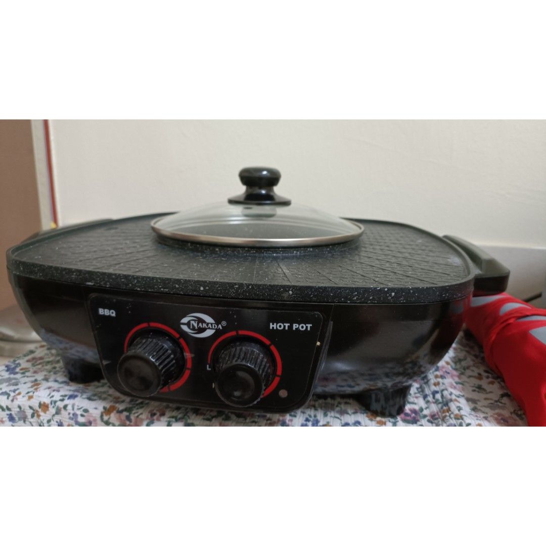 Nakada Electric BBQ Grill & Steamboat Pot, TV & Home Appliances
