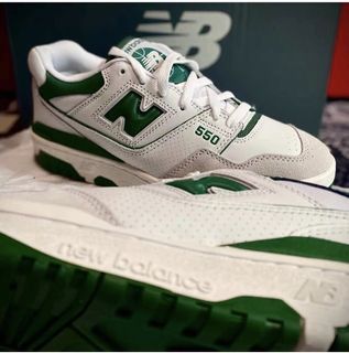 New Balance NB550 白綠色 球鞋