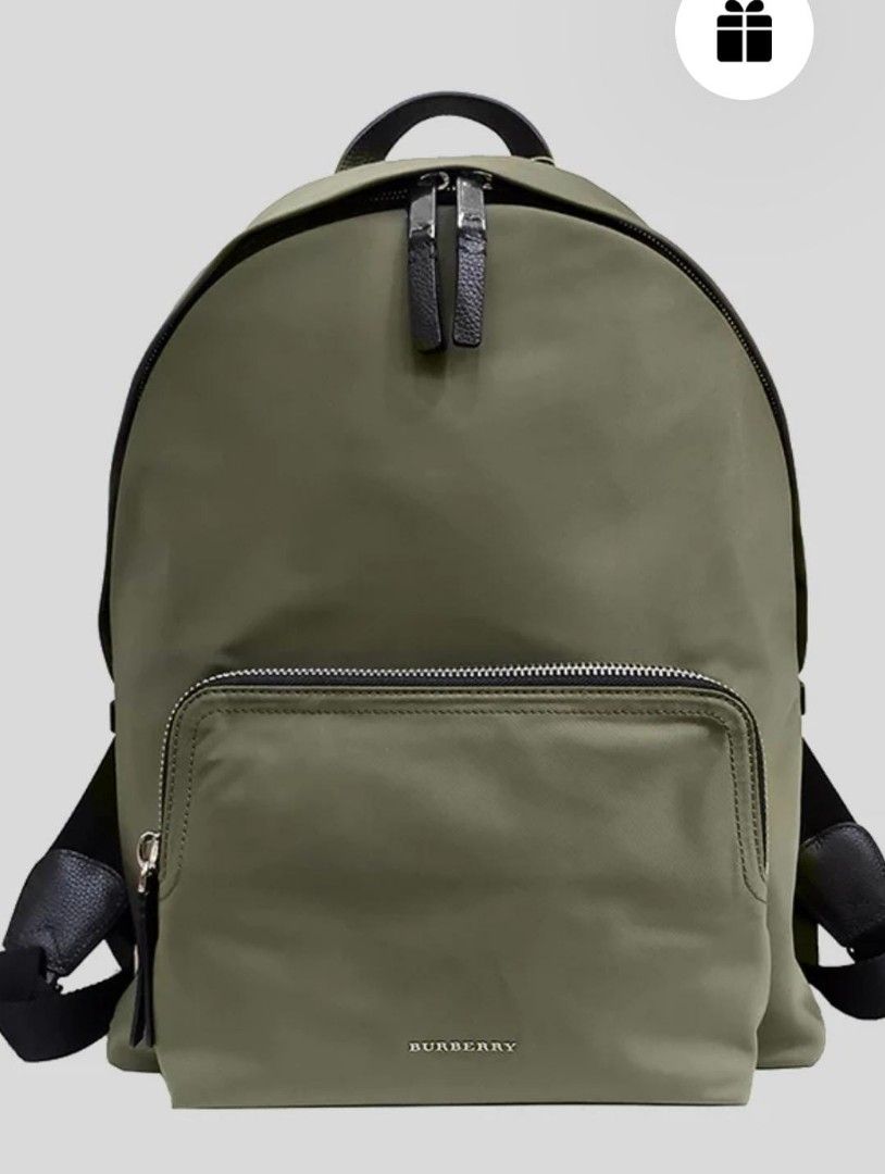 Burberry green 2025 backpack