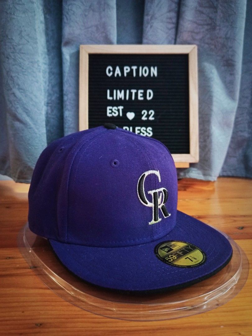 NEW ERA COLORADO ROCKIES 59FIFTY ALTERNATE PURPLE FITTED HAT 7 1/8