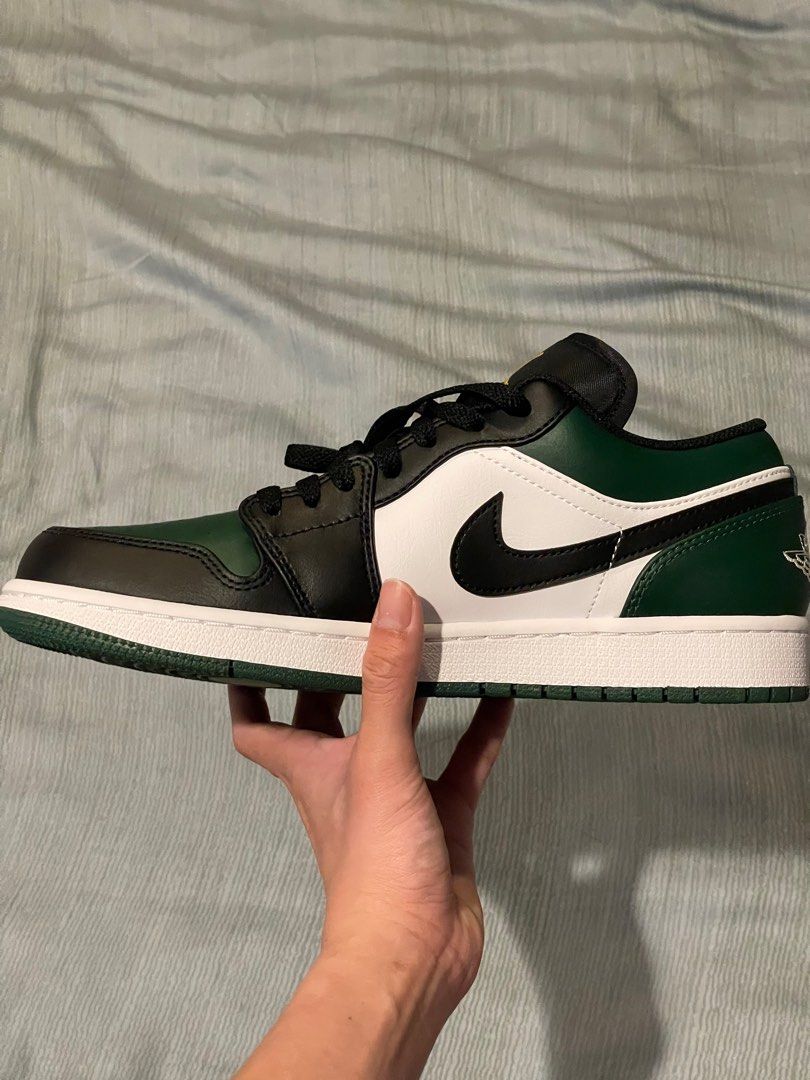 Nike Air Jordan 1 Green Black White Men s Fashion Footwear