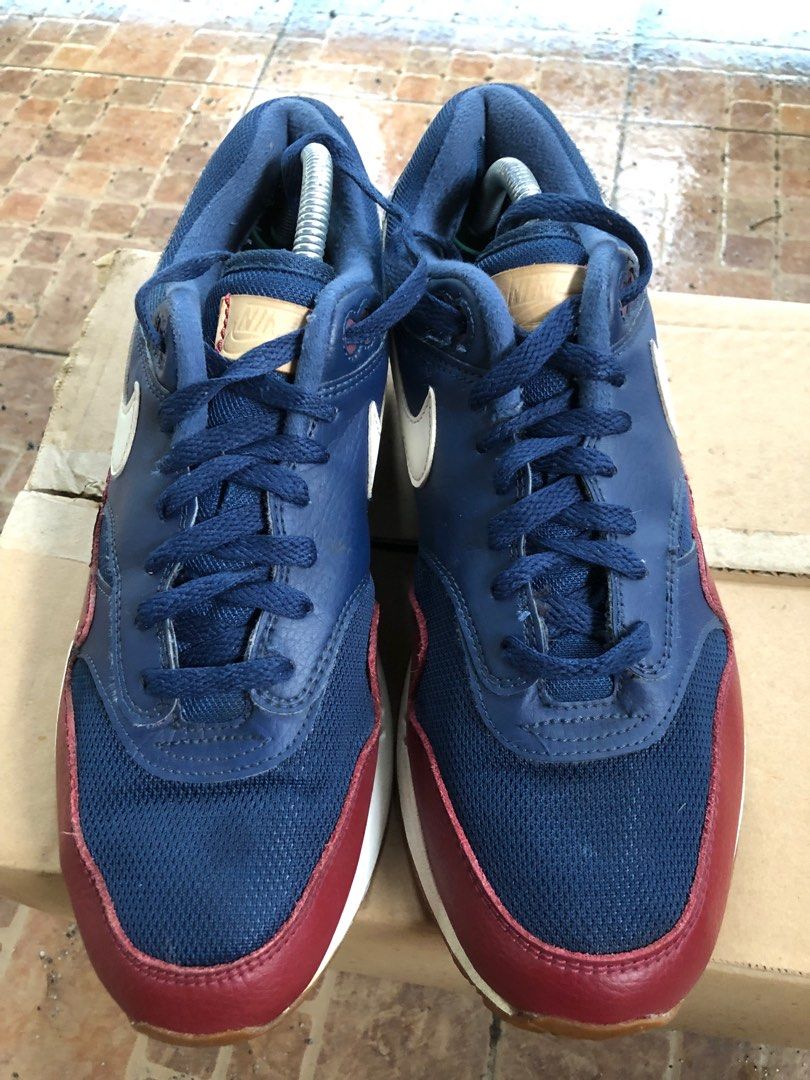 Nike air max 1 navy hotsell sail team red