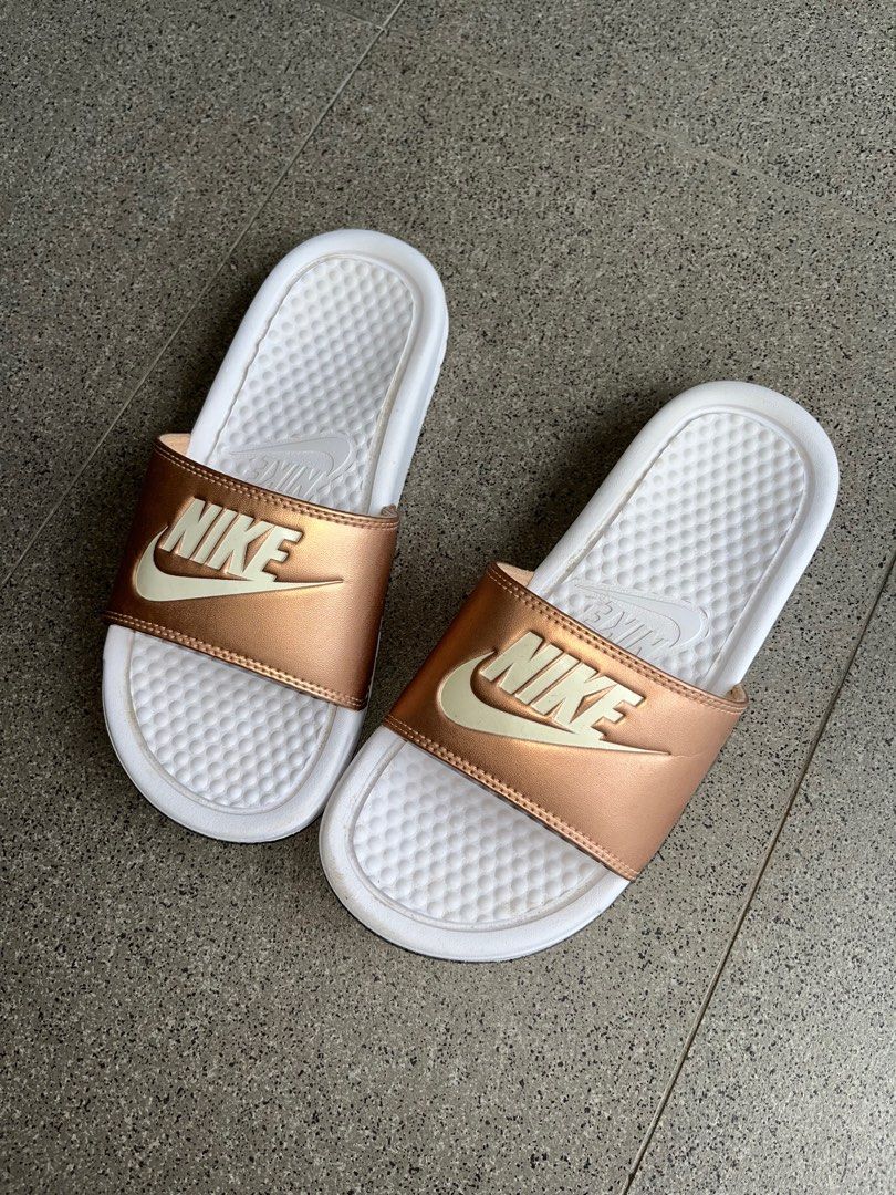 White and gold sales slides