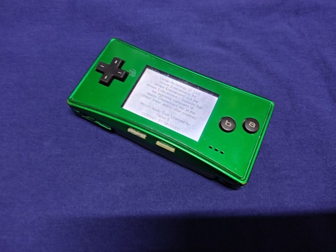 Nintendo Gameboy Micro Green 1, Video Gaming, Video Game Consoles