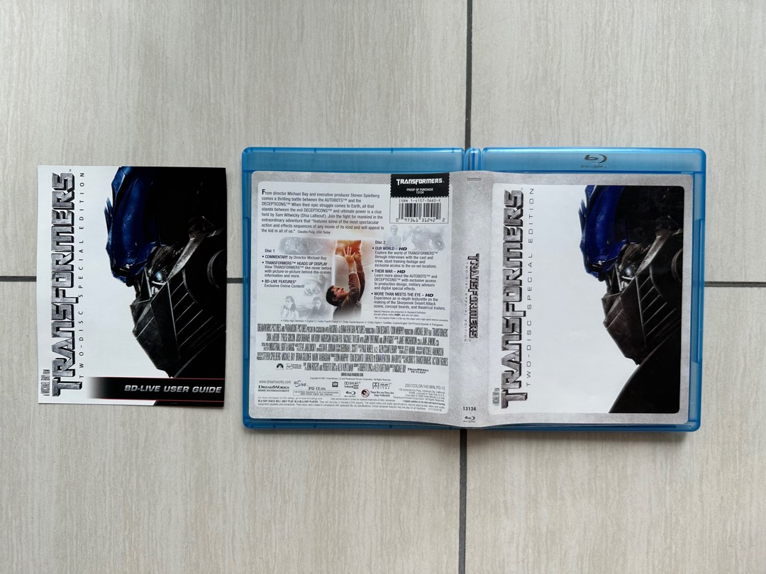 Transformers two top disc special edition