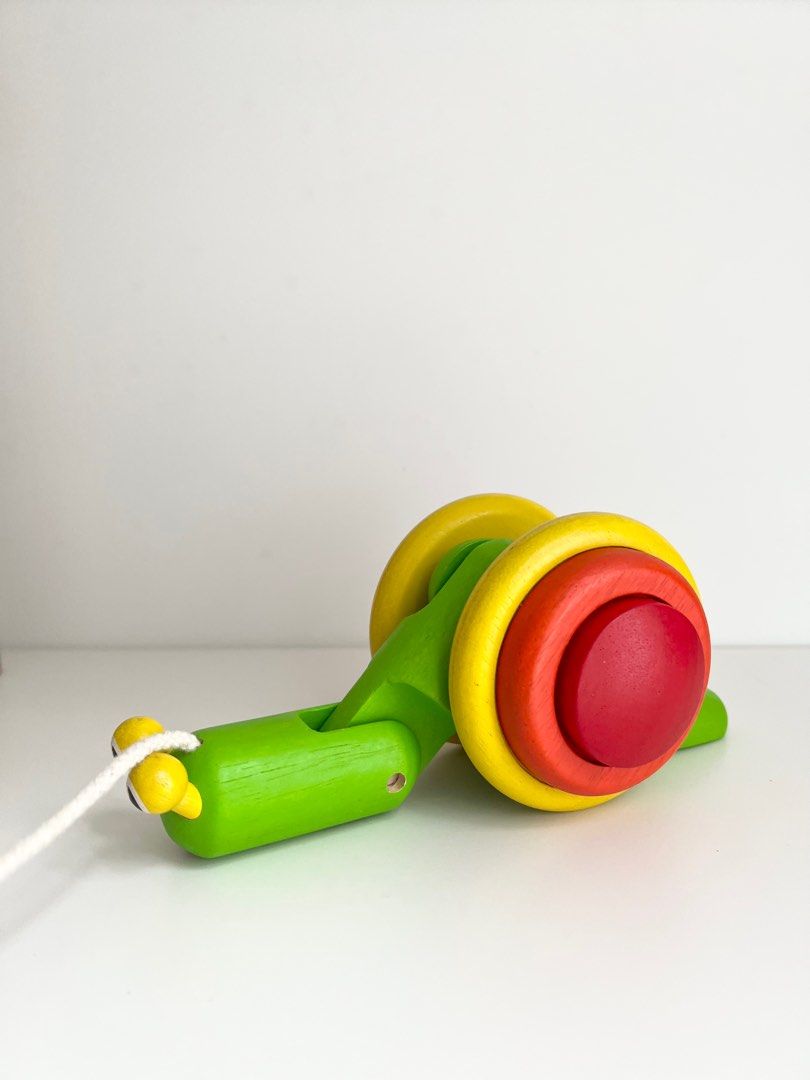 Plan Toys PullAlong Snail, Babies & Kids, Infant Playtime on Carousell