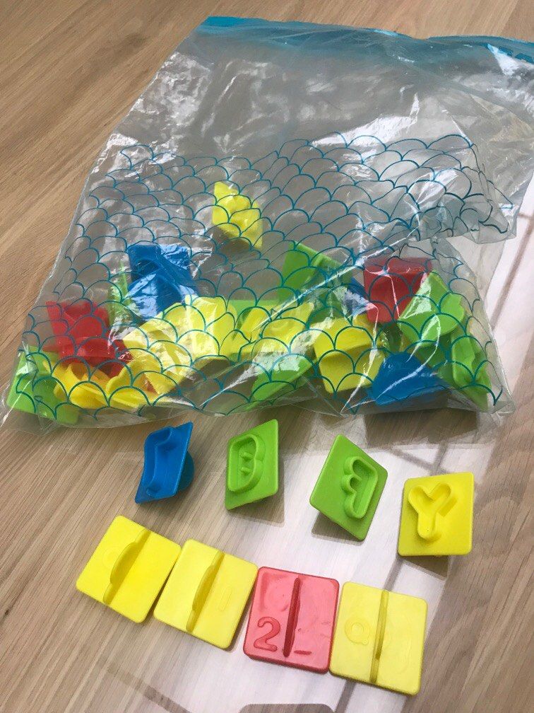 Play dough letters and numbers cutters, Hobbies & Toys, Toys & Games on