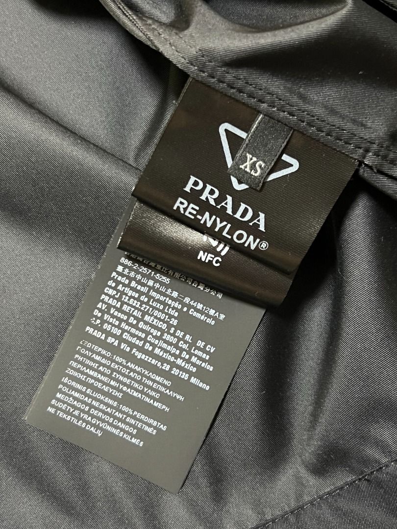 Prada Re-Nylon short-sleeved shirt, Men's Fashion, Tops & Sets