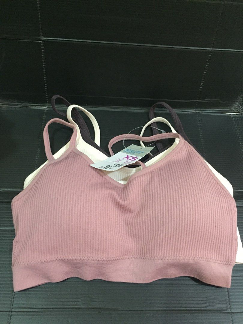 Primark Bra Set Pink shade size XS, Fesyen Wanita, Pakaian Wanita