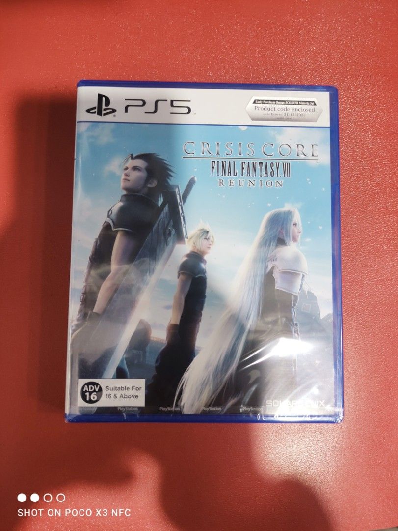 PS5 FF7 CRISIS CORE REUNION (Category: PlayStation) located in Makati City. Submitted by yomyom_onlineshop (Listing ID 1203292402, Image 1). Description: For Sale Only Brandnew Sealed No To trade/SWAP Delivery within the day Taguig Market Market Can book Via lalamove Less Time Less Effort Cod,Gcash,Banktransfer.