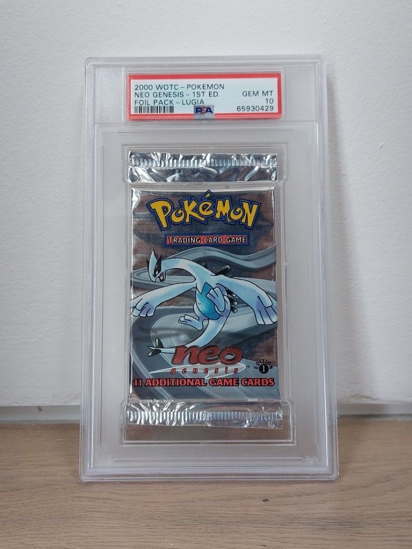 Psa 10 2000 Neo Genesis 1st Edition Pokemon Booster Pack Lugia Artwork Hobbies And Toys Toys 