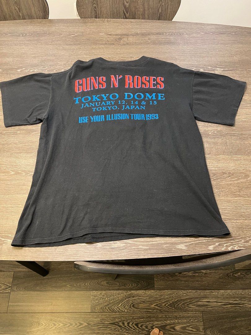 Rare Guns and Roses 1993 Tokyo Dome Use Your Illusion Tour T-Shirt 
