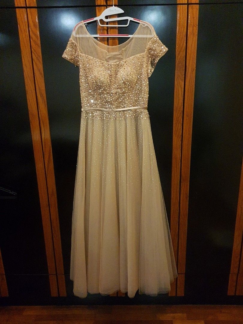 Gold formal top sale