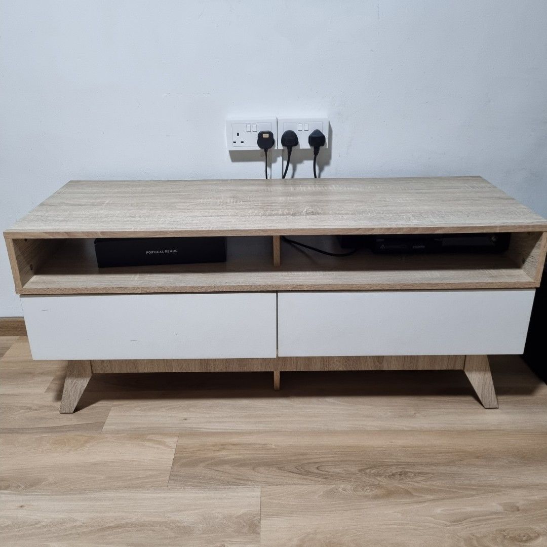 Scandinavian TV console (120cm x 45cm x 53cm), Furniture & Home Living