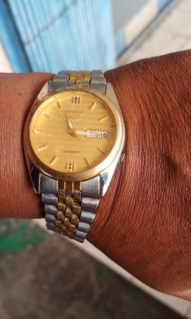 Seiko automatic 7s26 half gold plated, Men's Fashion, Watches &  Accessories, Watches on Carousell