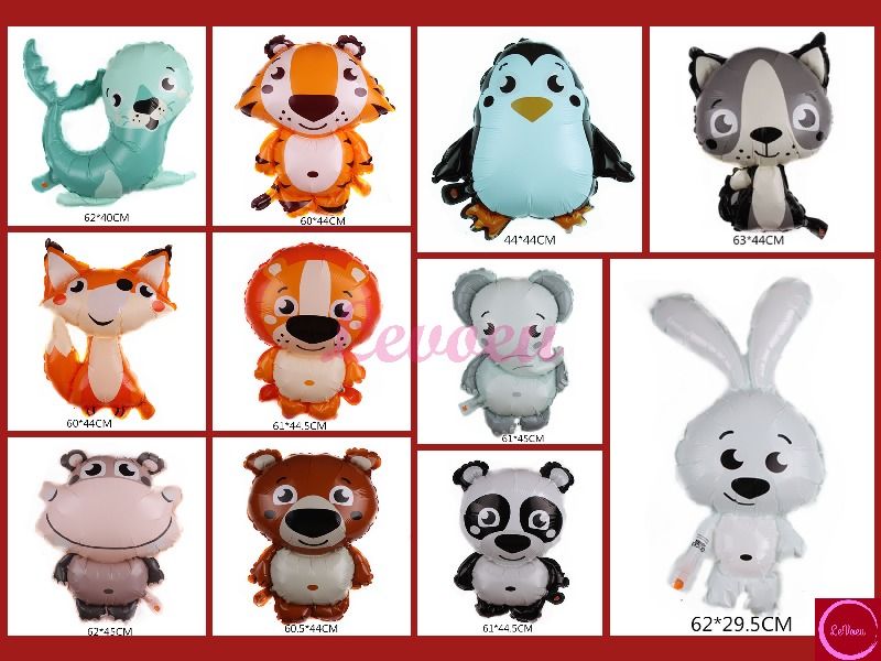 SG instock Seller] Foil deflated Balloon Full Body Animal party Balloon,  Hobbies & Toys, Stationery & Craft, Occasions & Party Supplies on Carousell