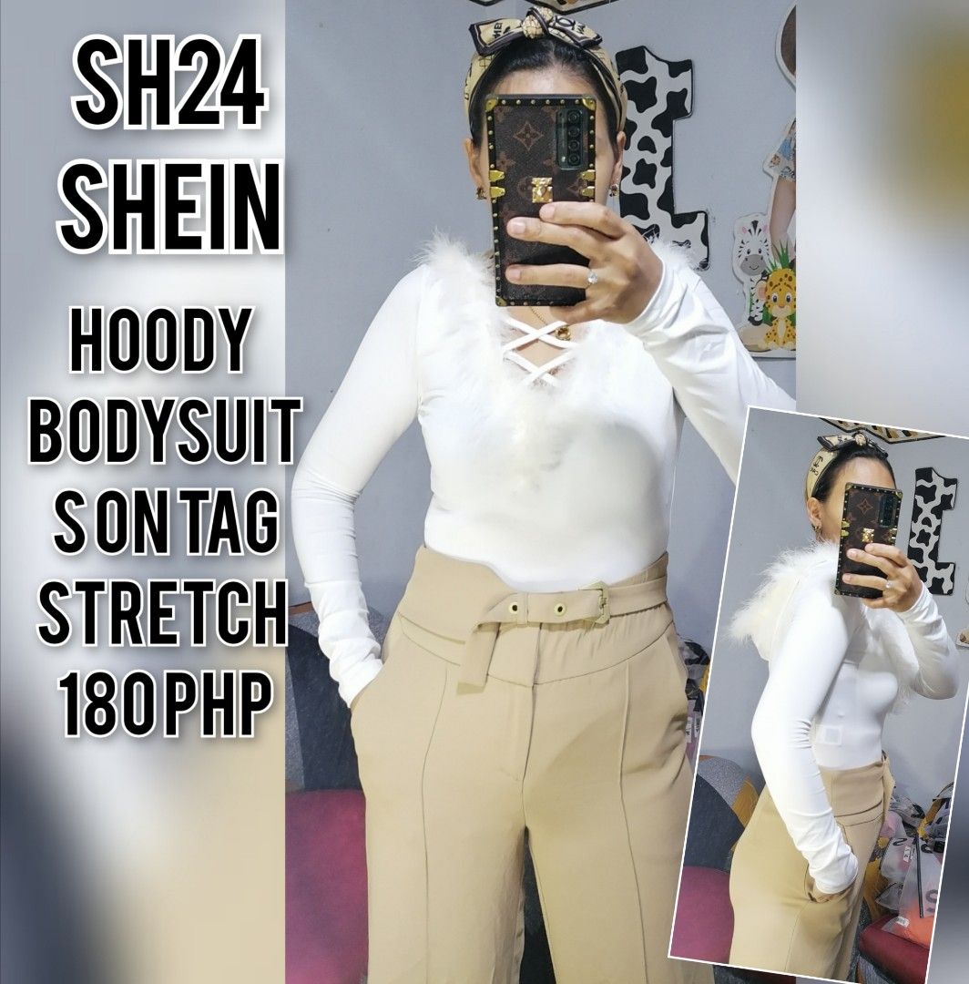 SHEIN SXY Asymmetrical Neck Cut Out Bodysuit